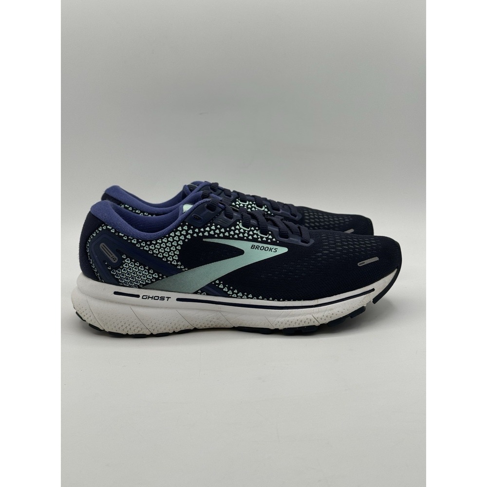 Brooks Ghost 14 Running Shoes Peacoat/Yucca/Navy US Women Size 7 Running Walking
